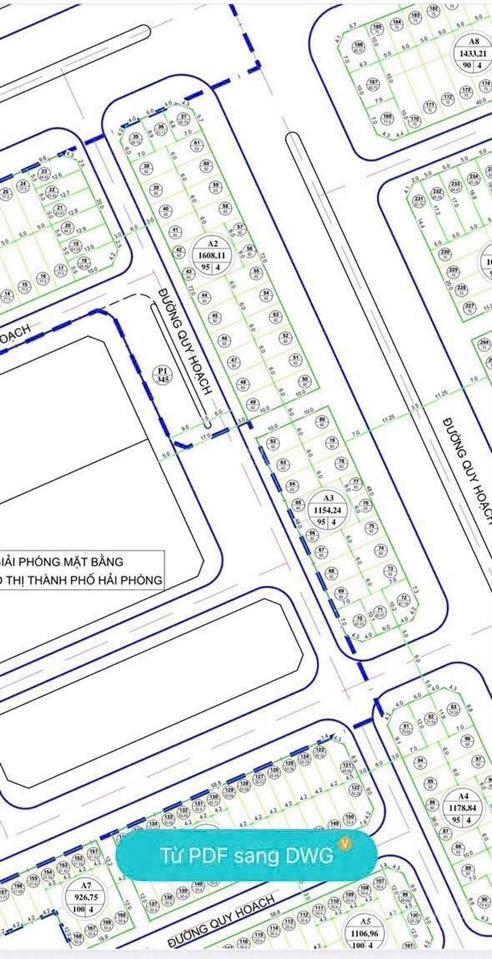 Bán lô đất tđc tràng cát  60m2 đường 12m, có vỉa hè