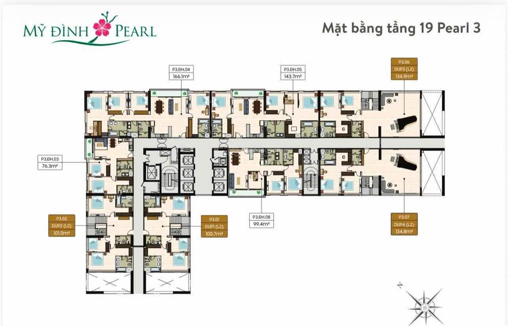 Cần tiền bán nhanh căn duplex 300m2 tòa pearl 3 tại dự án mỹ đình pearl 3  sdcc.  0978 826 ***