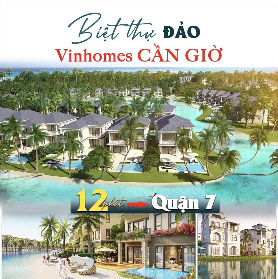 Cắt lỗ bán xây biệt thự dt 696 m2 có 300 m2 ont.sát ngay dự an vinhomes cần giờ.giá 38tr/m2