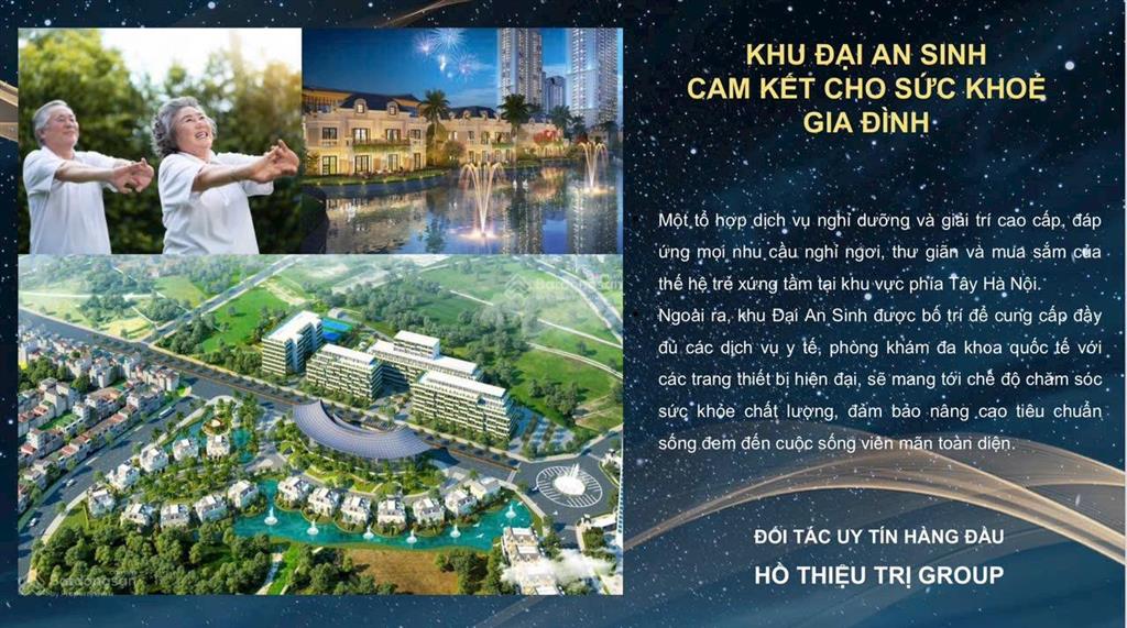 Cần bán biệt thự an lạc diện tích 202m2 có hầm. mặt đường đôi trục chính dự án, kinh doanh đỉnh