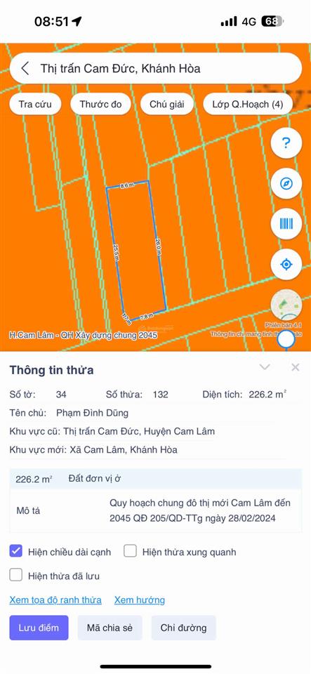 Cần bán lô góc ven đầm cam đức, khu giữ lại an toàn, đường nhựa, thổ cư 180m2, giá mềm
