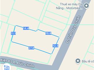 Bán đất mặt tiền trần duy chiến. 327m2 ngang 12m