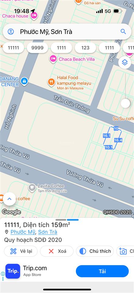 Bán 2 lô trần đức thông. gần biển