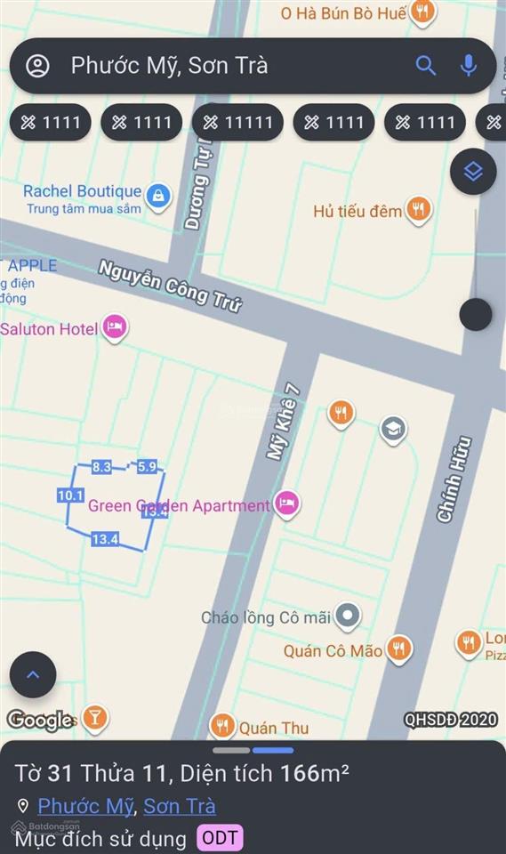 Bán nhà mỹ khê 7. ngang 13,4m. sát góc nguyễn công trứ. đối diện công viên