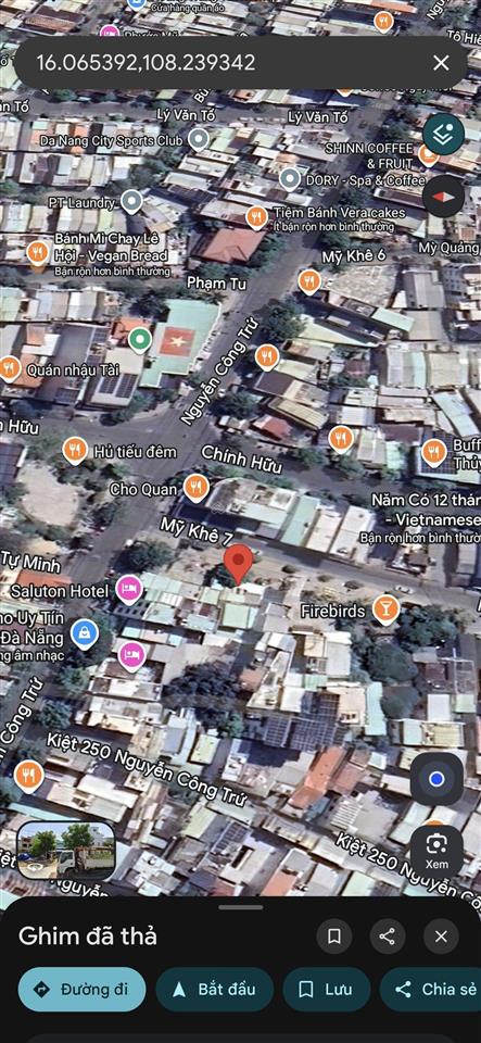 Bán nhà mỹ khê 7. ngang 13,4m. sát góc nguyễn công trứ. đối diện công viên