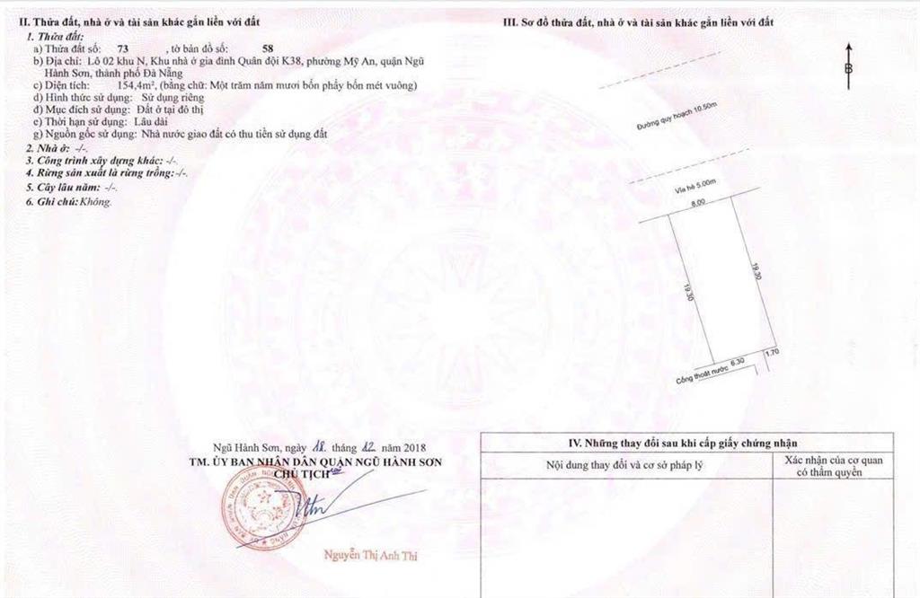 Bán đất mặt tiền đỗ bá. ngang 8m. 155m2 . sát trần bạch đằng