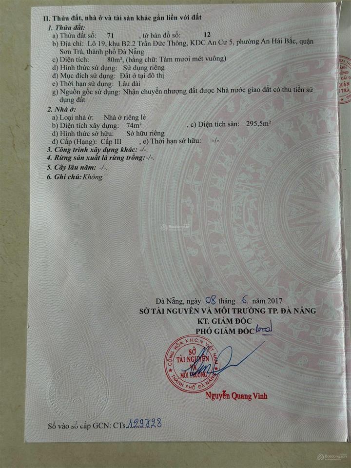 Bán tòa căn hộ 4 tầng trần đức thông. gần biển
