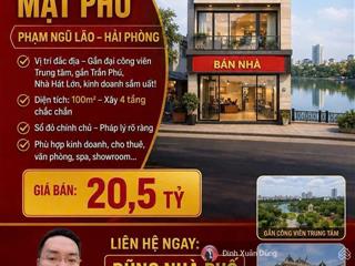 Bán gấp nhà mặt phố phạm ngũ lão, hải phòng sản phẩm hợp lý dòng tiền