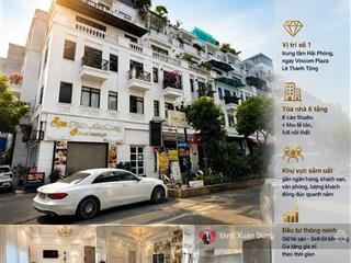 Shopphouse lê thánh tông 70m 6 tầng có dòng tiền hàng năm 750 triệu, giá thiện chí