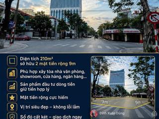 Mặt đường đà nẵng 210m² mt 9m vuông đẹp, hai mặt tiền giá cực tốt 28,5 tỷ