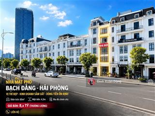 Mặt đường bạch đằng 65m có dòng tiền 15 triệu/tháng cần bán 8,x tỷ