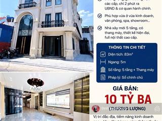 Mặt đường đằng hải xây mới hiện đại 83m2 5 tầng chỉ 10,3 tỷ