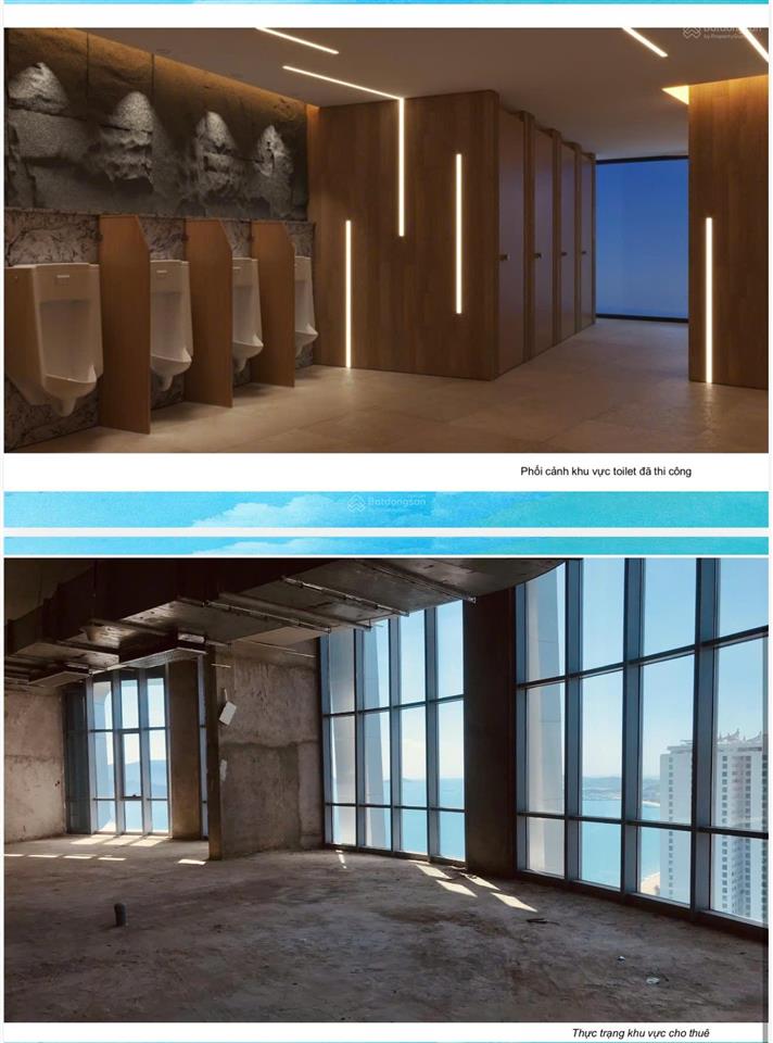 Cho thuê 1.100m2 m2 tầng 39 toà panorama nha trang view bao quát biển  giá 370tr/tháng