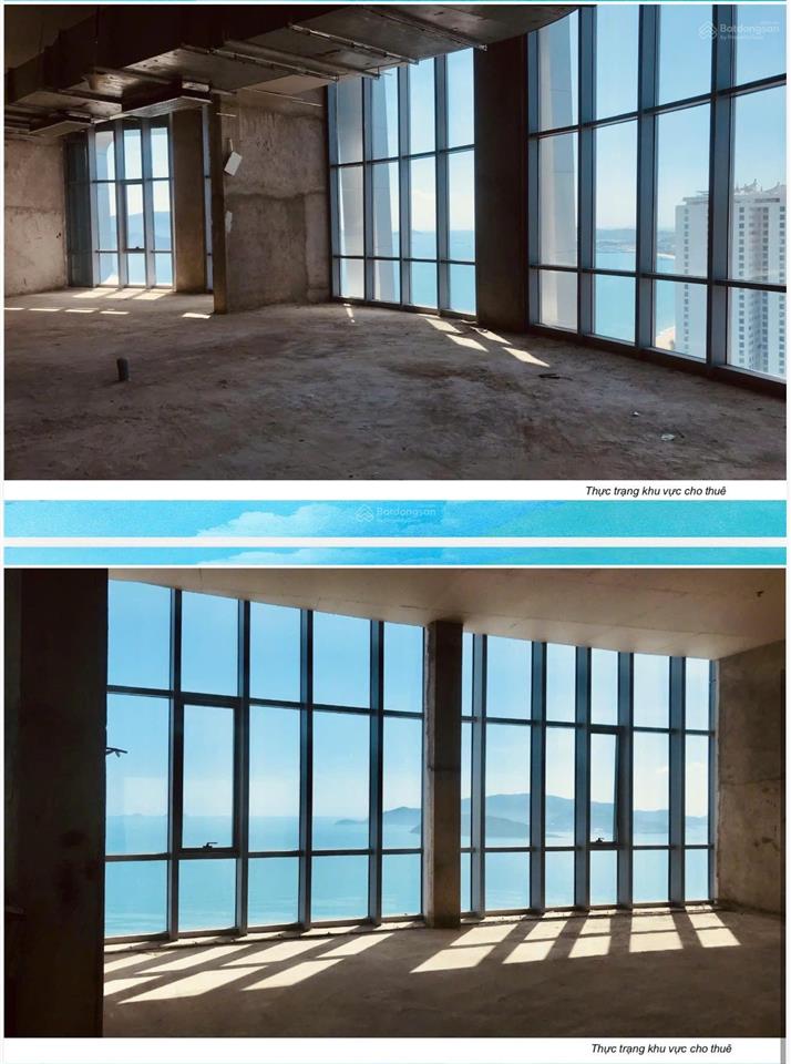Cho thuê 1.100m2 m2 tầng 39 toà panorama nha trang view bao quát biển  giá 370tr/tháng