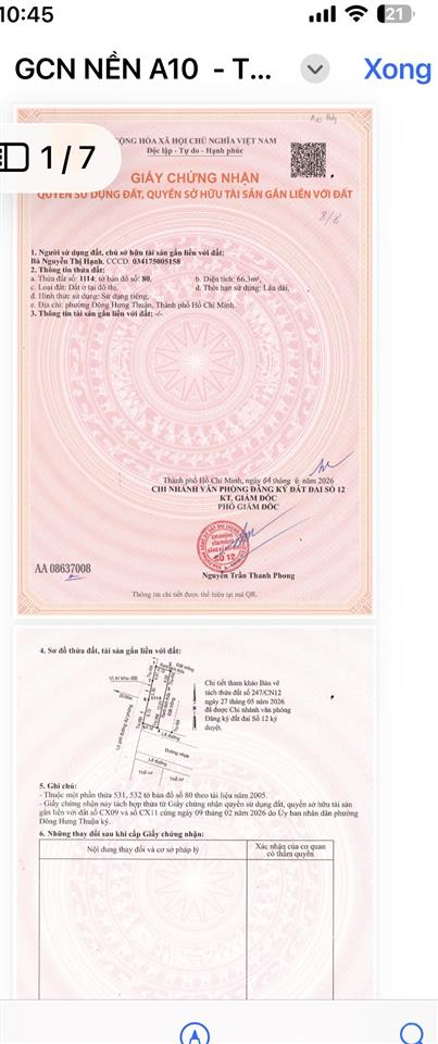 Bán đất sổ riêng ngay bờ kênh tham lương q12