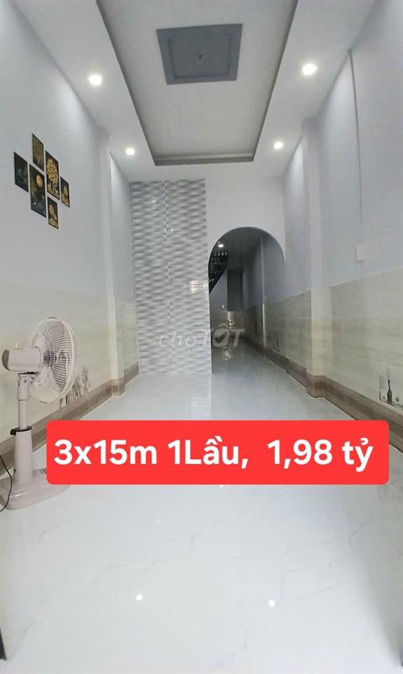 Nhà Phú Định Q.8, dt: 3x15m 1Lầu,  chỉ 1,98 tỷ