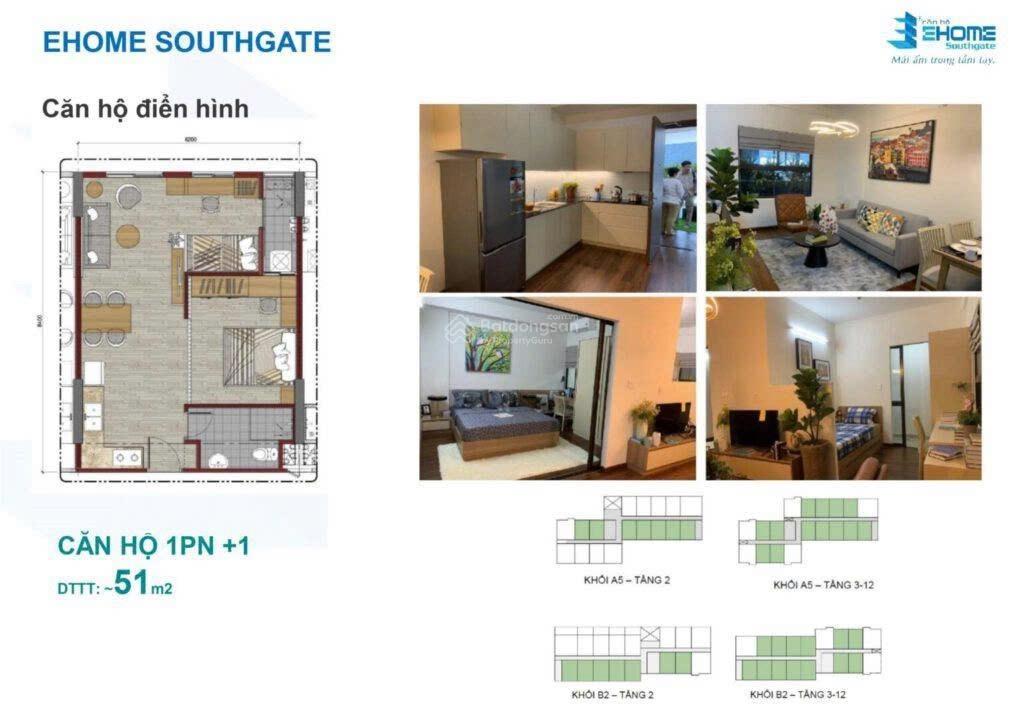 Căn đẹp giá tốt căn hộ ehome southgate đã có sổ 2pn.  0933 068 ***