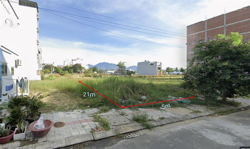 Thuê đất lâu dài 5*21m (105m2) đường trần đăng, sau lưng đường nguyễn sinh sắc, gần biển
