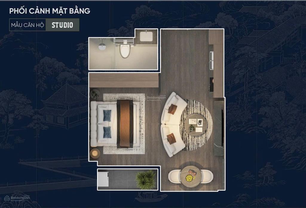 Quỹ studio đẹp không chênh giá 1,7 tỷ full nội thất tại sunshine legend city