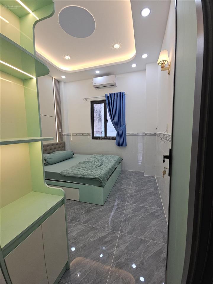 Nhà xây mới 3 lầu hẻm 4m hưng phú quận8