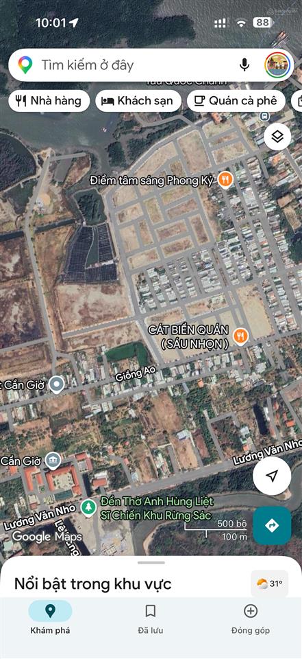 Bán đất thổ cư 7.200m giáp đường giồng ao, cần giờ, tp. hcm