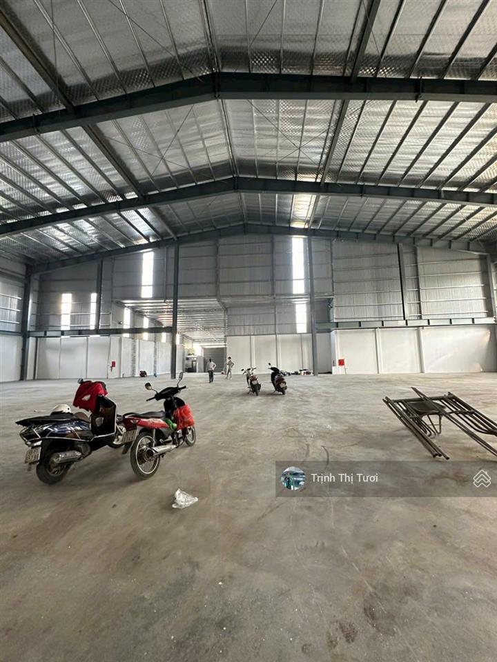 Cho thuê kho xưởng diện tích 1.500m² hệ thống pccc tự động đã nghiệm thu đầy đủ