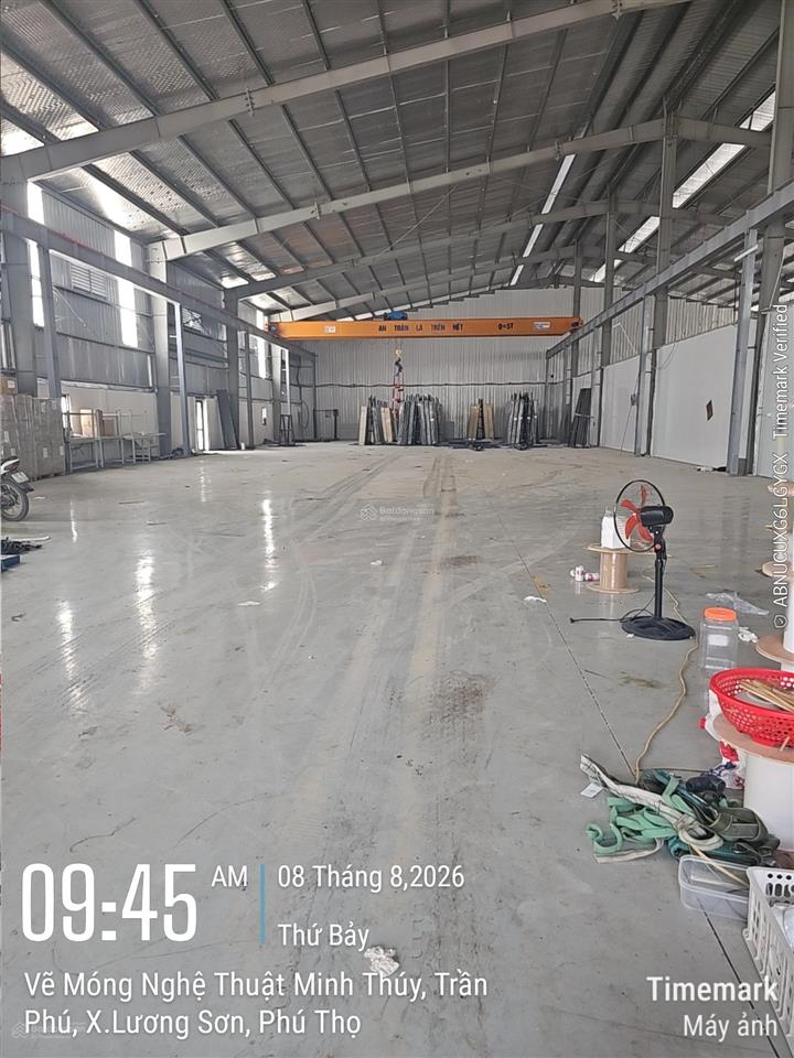 Cho thuê 1.000m2 xưởng cụm cn lương sơn