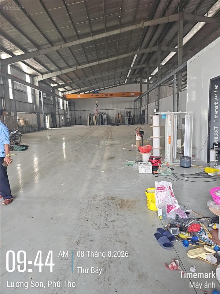 Cho thuê 1.000m2 xưởng cụm cn lương sơn