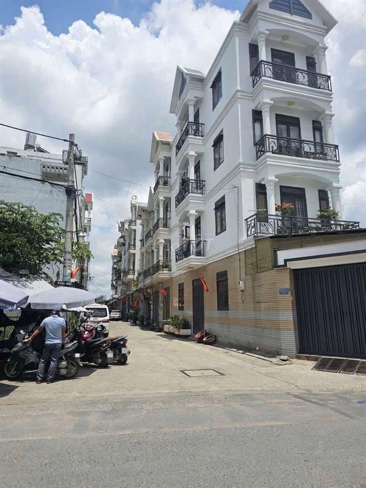 Bán nhà, đường nhựa 8m, (4x15), trệt, 2 lầu, 4 PN, Tân Thới Hiệp, Q12