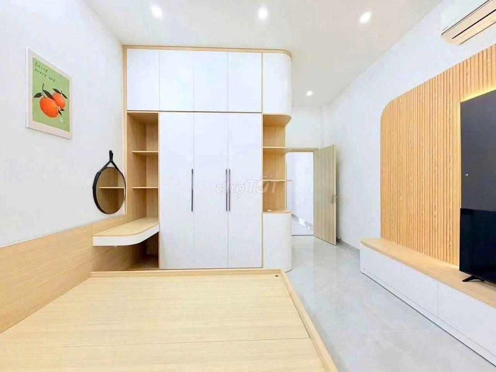 Nhà đẹp mới xây, đường rộng, (4x23) trệt, 1 lầu, Hiệp Thành, Quận 12