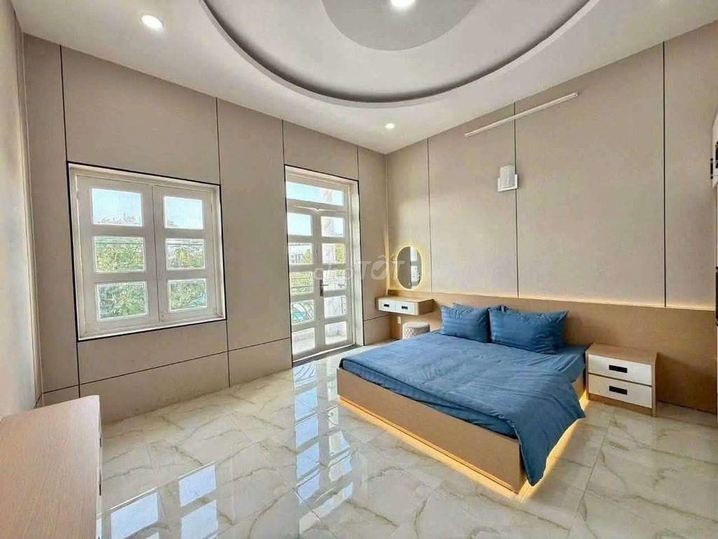 Nhà mới đẹp, Đường 7m, (4,5x18) 3tầng, 4PN, Lê Thị Riêng, Thới An, Q12