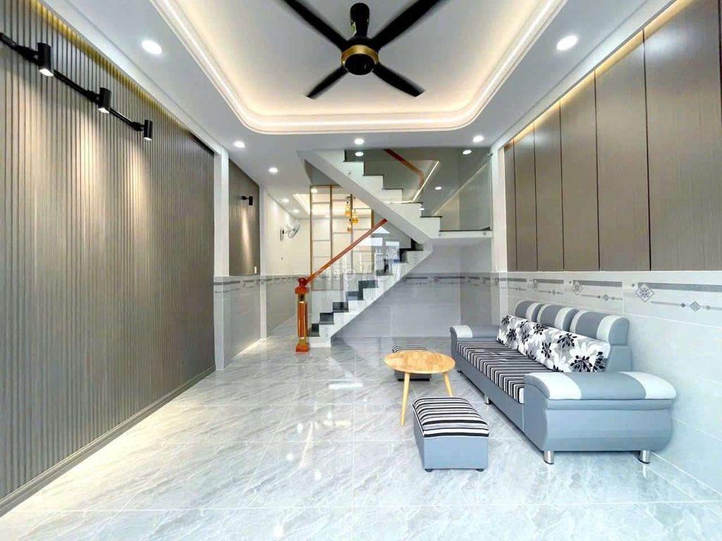 Nhà mới đẹp, hẻm rộng, ( 4x10) đúc 1 lầu, 2PN, 2WC, Tân Thới Hiệp,Q12 