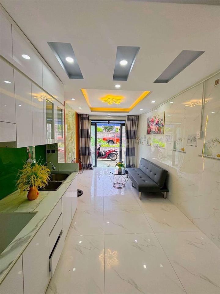 Bán Nhà mới đẹp, trệt, 2 lầu, 2 PN, Thạnh Lộc 19, Q12