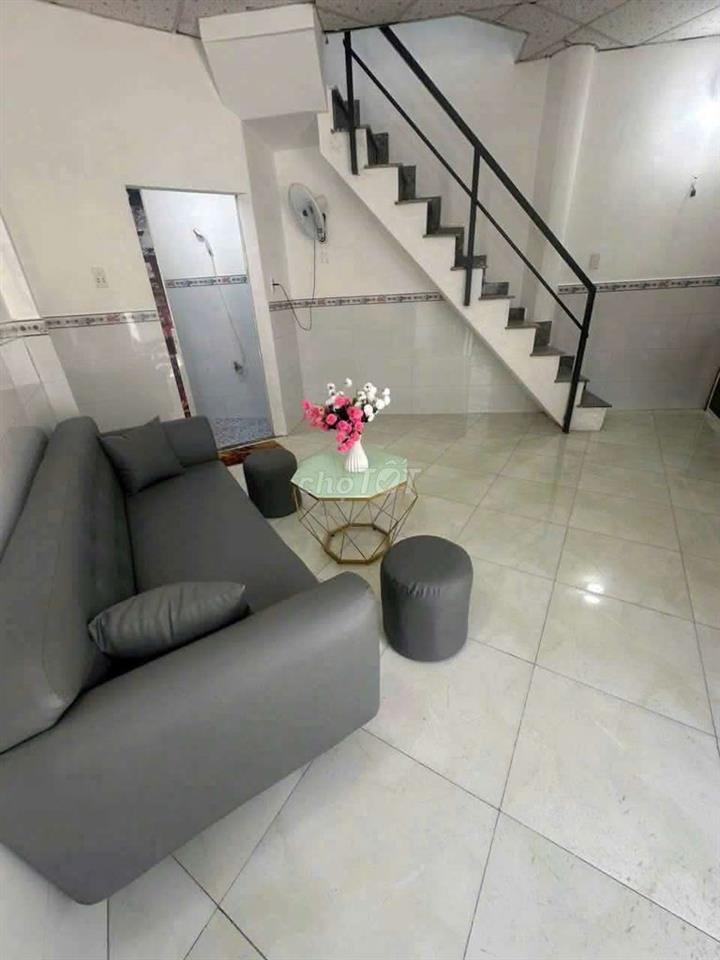 Nhà Mặt tiền đường thông ôtô, (7x6) đúc 1 Lầu, Hiệp Thành 10, Q12