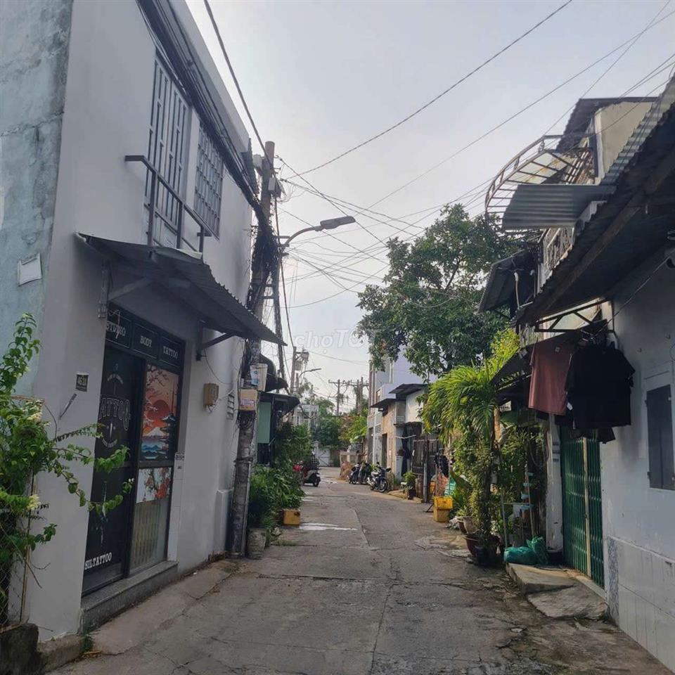 Nhà Mặt tiền đường thông ôtô, (7x6) đúc 1 Lầu, Hiệp Thành 10, Q12