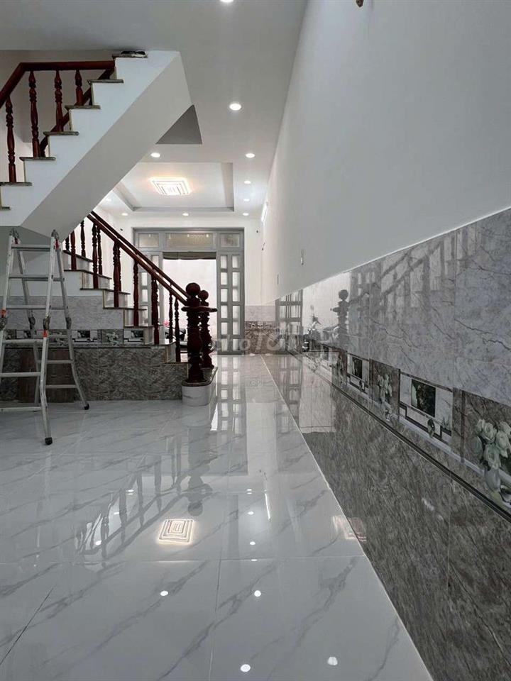 Bán nhà mới (3,6 x11m), đúc 1 trệt, 1lầu, đường rộng Hiệp Thành, Q12