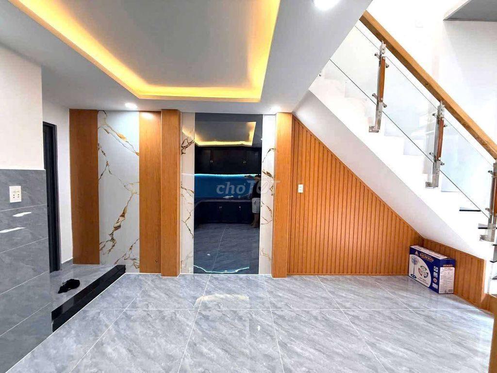Nhà mới đẹp(4x9) Đúc lửng, 2PN, hẻm 3m, Lê Văn Khương, Hiệp Thành, Q12