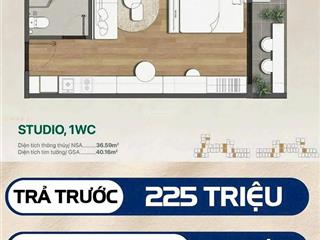 Giỏ hàng độc quyền  10 căn studio chiết khấu đỉnh tại the emerald garden view, 1,5 tỷ, 40m2
