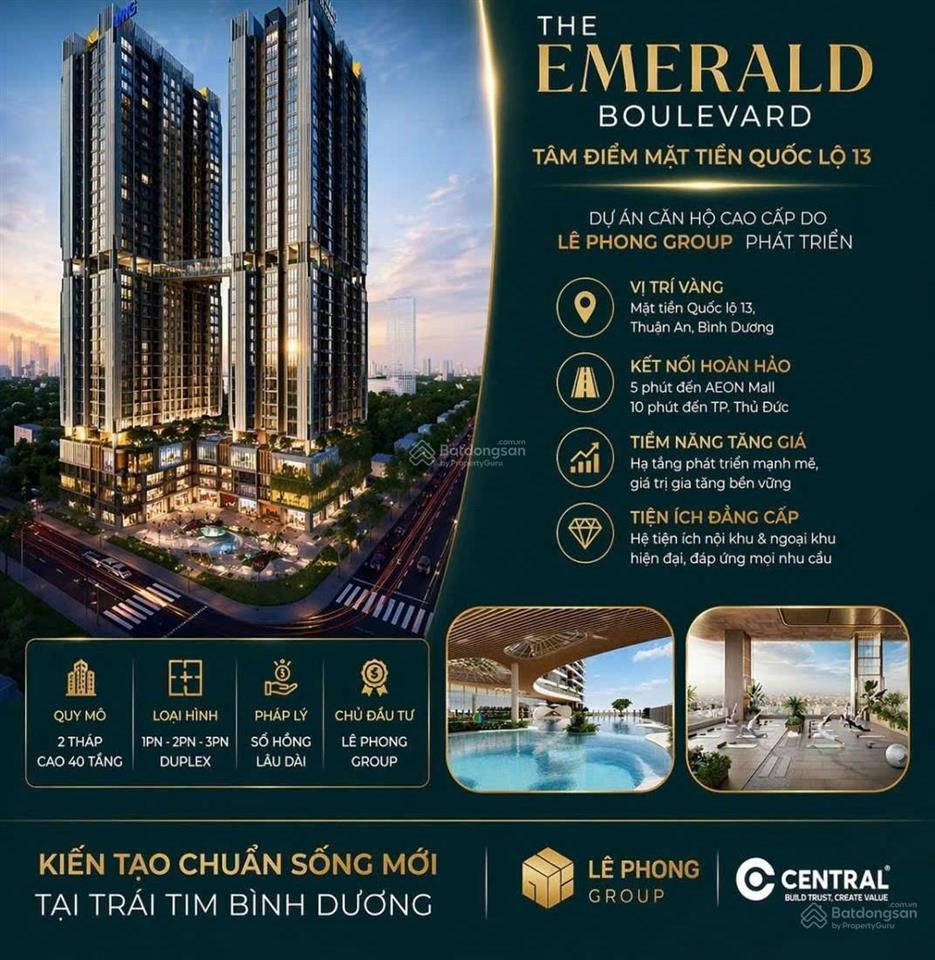The emerald boulevard "resort nội đô" đẳng cấp ngay cửa ngõ tp.hcm