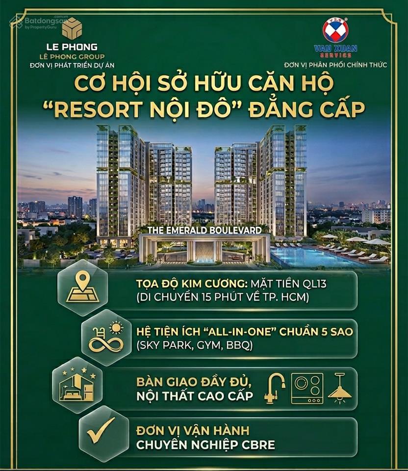 Cơ hội đầu tư f0 tại the emerald boulevard sức hút của sự minh bạch và uy tín từ tập đoàn lê phong