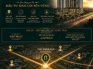 The emerald boulevard vị trí vàng  giá f0  đón đầu tiềm năng sinh lời
