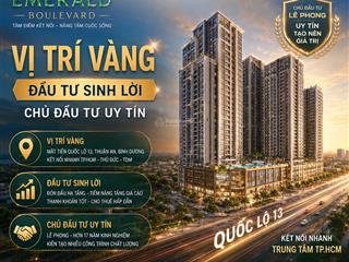 The emerald boulevard  vị trí vàng, đầu tư đón sóng tương lai