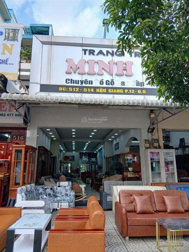 Mặt tiền đường hậu giang quận 6 dt ( 4,8 x 20 ) giá 25 tỷ