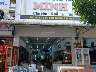 Mặt tiền đường hậu giang quận 6 dt ( 4,8 x 20 ) giá 25 tỷ