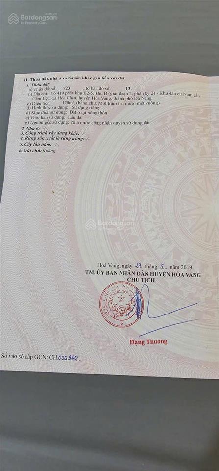 Bán đất đường 7,5m phan văn đáng, nam cầu, cẩm lệ, đà nẵng