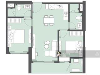 Cần bán căn 2pn 2vs diện tích 61m2 trục 03 tòa a3 lumiere evegreen smart city. giá 6,45 tỷ