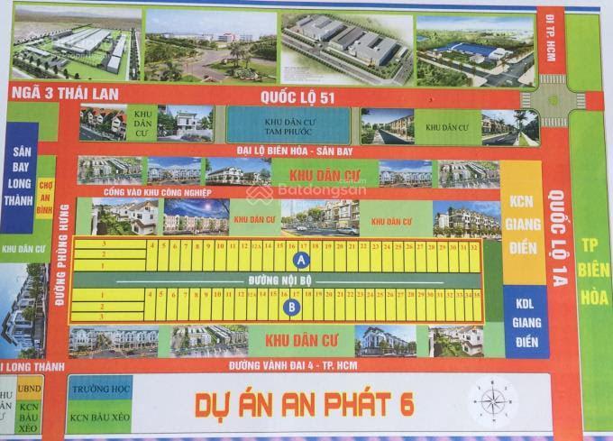 Chính chủ cần bán 100m2 đất mặt tiền, khu dân cư an phát, an viễn, trảng bom, đồng nai