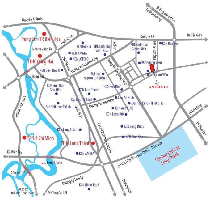 Chính chủ cần bán 100m2 đất mặt tiền, khu dân cư an phát, an viễn, trảng bom, đồng nai