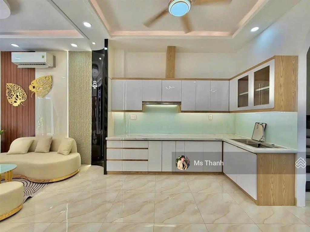 Nhà mới đẹp, tặng full nội thất cao cấp, ngang hiếm 5,2mx10m, tọa lạc p. bình lợi trung