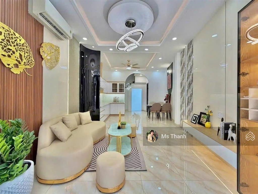 Nhà mới đẹp, tặng full nội thất cao cấp, ngang hiếm 5,2mx10m, tọa lạc p. bình lợi trung